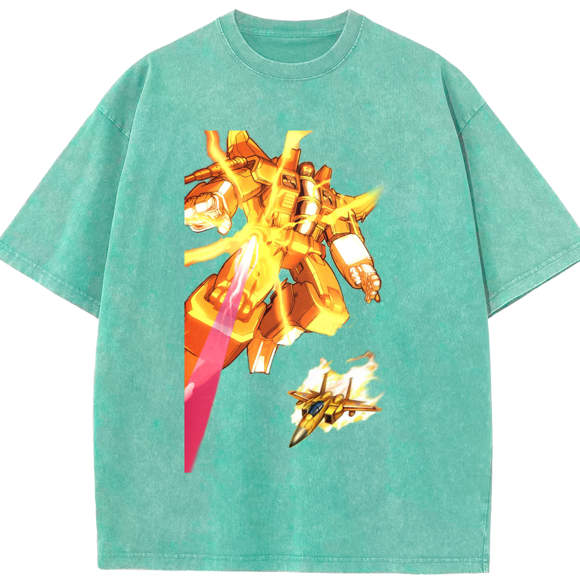 （画像用）  綿100% ヴィンテージ風 半袖Tシャツ（フロントプリント）